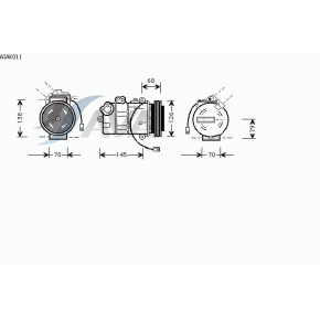 Компрессор кондиционера Audi A6 C5