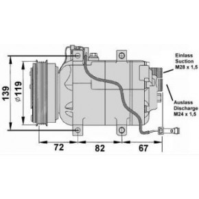 Компрессор кондиционера Volkswagen Passat B5