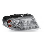 Тюнинг - комплект линзованных фар с led (светодиоды) внутри хром Volkswagen Passat B5 +