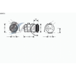 Компрессор кондиционера Volkswagen Passat B5 +