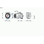 Компрессор кондиционера Volkswagen Polo