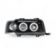 Тюнинг - комплект линзованных фар ангельские глазки литой указатель поворота внутри черные Audi B4