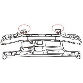 Суппорт радиатора 1.8 2 с кондиц Volkswagen Polo Classic / Caddy