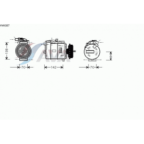 Компрессор кондиционера Volkswagen Touareg