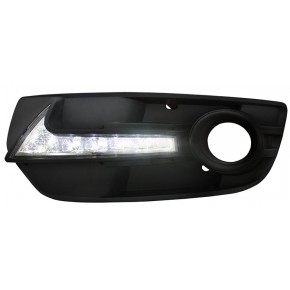Тюнинг - фонарь габаритный л+п (комплект) с led (светодиоды) drl( ход. огни) Audi Q5