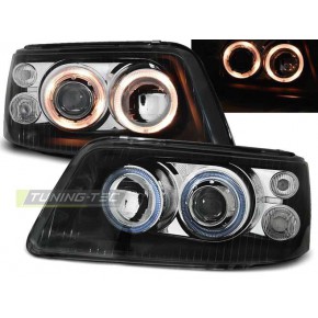 Тюнинг - комплект линзованных фар ангельские глазки Volkswagen Transporter T5