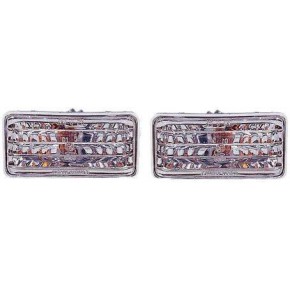 Повторитель поворота в крыло л+п (комплект) (2 шт) прямоугольный хрустал Volkswagen Vento