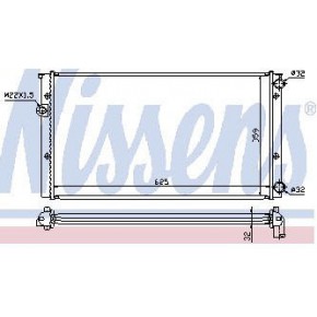 Радиатор охлаждения Volkswagen Vento