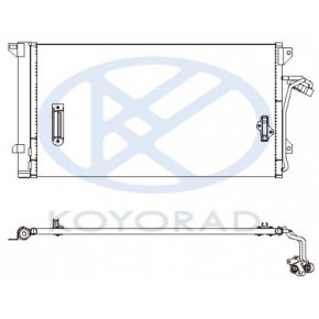 Конденсатор (радиатор) кондиционера Audi Q7