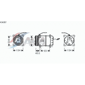 Компрессор кондиционера Volvo S70 / V70 / C70 / XC70