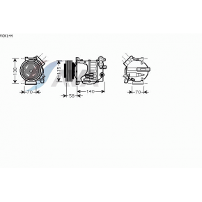 Компрессор кондиционера 4.4 Volvo XC90