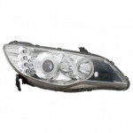 Тюнинг - комплект линзованных фар ангельские глазки с led (светодиоды) Honda Civic - 8 поколение седан