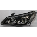 Тюнинг - комплект линзованных фар с led (светодиоды) с дхо Honda Civic - 8 поколение седан