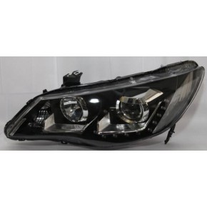 Тюнинг - комплект линзованных фар с led (светодиоды) с дхо Honda Civic - 8 поколение седан