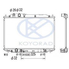 Радиатор охлаждения (седан) (хэтчбэк) (автомат) (375x695 мм) Honda Civic - 8 поколение седан