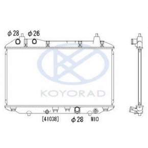 Радиатор охлаждения (седан) (хэтчбэк) 1.4 (механика) (325x635 мм) Honda Civic - 8 поколение седан