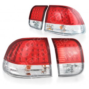Тюнинг - комплект задних фонарей внешний + внутренний с led (светодиоды) (4 дв) Honda Civic - 6 поколение