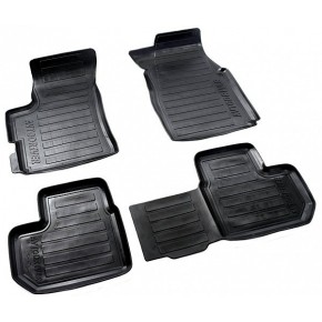 Коврики салона резиновые с бортиком для Daewoo Matiz (2000-)