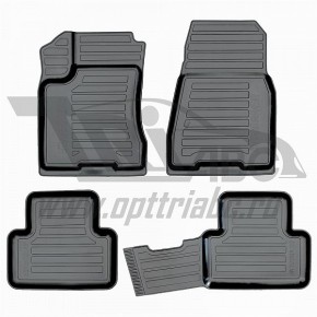 Коврики салона резиновые с бортиком для Nissan X-Trail (2007-2014)