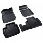 Коврики салона резиновые с бортиком для Nissan Tiida (2007-2014)