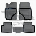 Коврики салона резиновые с бортиком для Toyota Corolla (2003-2006)