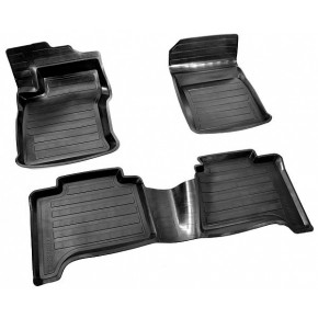 Коврики салона резиновые с бортиком для Toyota Land Cruiser 120 Prado (2002-2010)