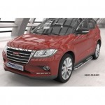 Пороги алюминиевые (Zirkon) Haval H2 (2016-)