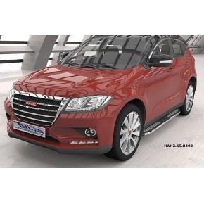 Пороги алюминиевые (Zirkon) Haval H2 (2016-)