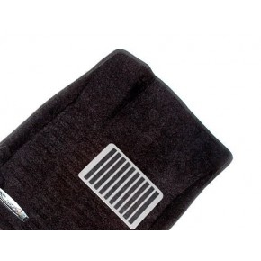 Коврики салона текст.Toyota Land Cruiser 100/ Lexus LX470 2002 3D Pradar с бортиком черные (с металлическим подпятником)