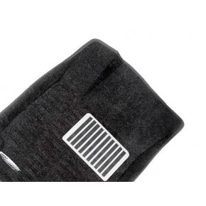 Коврики салона текст.Toyota Land Cruiser 100/ Lexus LX470 2002 3D Pradar с бортиком серые (с металлическим подпятником)