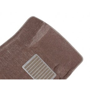 Коврики салона текст.Toyota Land Cruiser 150 Prado 2009 3D Pradar с бортиком бежевые (с металлическим подпятником)