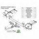 Фаркоп для MERCEDES M CLASS (W164) 2005-2011 (без электрики)