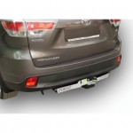Фаркоп для TOYOTA HIGHLANDER 2013-... (С НЕРЖАВЕЮЩЕЙ ПЛАСТИНОЙ) (без электрики)