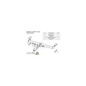 Фаркоп для TOYOTA RAV 4 (XA2) 2000-2006 (без электрики)
