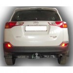 Фаркоп для TOYOTA RAV 4 2012-... (C НЕРЖ. ПЛАСТИНОЙ) (без электрики)