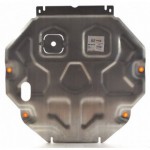 Защита картера двигателя и кпп Mitsubishi Outlander V-3,0 (2012-2015-)(Алюминий 4 мм)