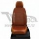 Чехлы AUDI A4 B6 2000-2004. Боковины: Фокс экокожа. Середина: Фокс с перфорацией. Спинка: Фокс экокожа