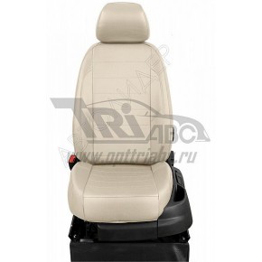 Чехлы AUDI A4 B8 2011-. Боковины: Черные. Середина: Тёмно-серая алькантара. Спинка: Чёрная экокожа
