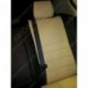 Чехлы MAZDA 3 2003-2009. Боковины: Черные. Середина: Бежевая с перфорацией. Спинка: Чёрная экокожа