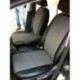 Чехлы VOLKSWAGEN Polo V 2009-. Боковины: Черные. Середина: Серая с перфорацией. Спинка: Чёрная экокожа