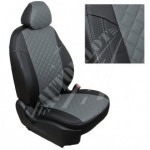 Чехлы для Ford Focus III Ambiente/Trend Sd/Hb/Wag с 11г. (Экокожа ромб Черный + Серый)