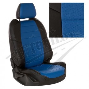 Чехлы для Hyundai Elantra VI (AD) с 15г. (Экокожа Черный + Синий)