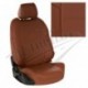 Чехлы для Renault Logan II 40/60 / Sandero II (без подушек безопасности) c 14г. (Экокожа Коричневый + Коричневый)