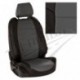 Чехлы для Toyota Corolla Sd c 07-13г. (Экокожа Черный + Серый)
