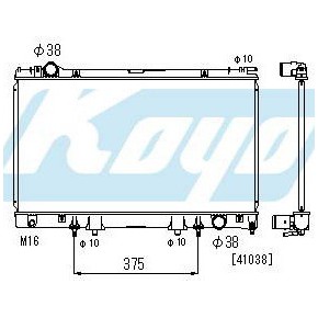 Радиатор охлаждения (автомат) 4 (1 ряд) Lexus LS400