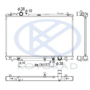Радиатор охлаждения вариатор (cvt) Lexus LS460 / 600hL