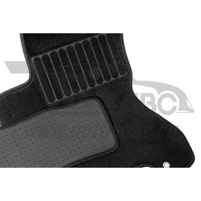 Коврики салона текстильные для MITSUBISHI PAJERO II-IV 1999-2006 5D (черные)