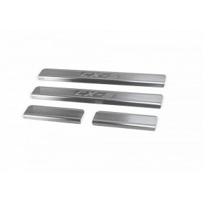 Накладки на пороги  Mazda CX-5 2011-, нержавеющая сталь, 4 шт.