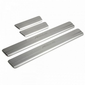 Накладки на пороги Ford Focus III (2015-), нержавеющая сталь, 4 шт.