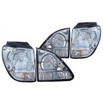 Тюнинг - комплект задних фонарей внешний + внутренний с led (светодиоды) Lexus RX 300